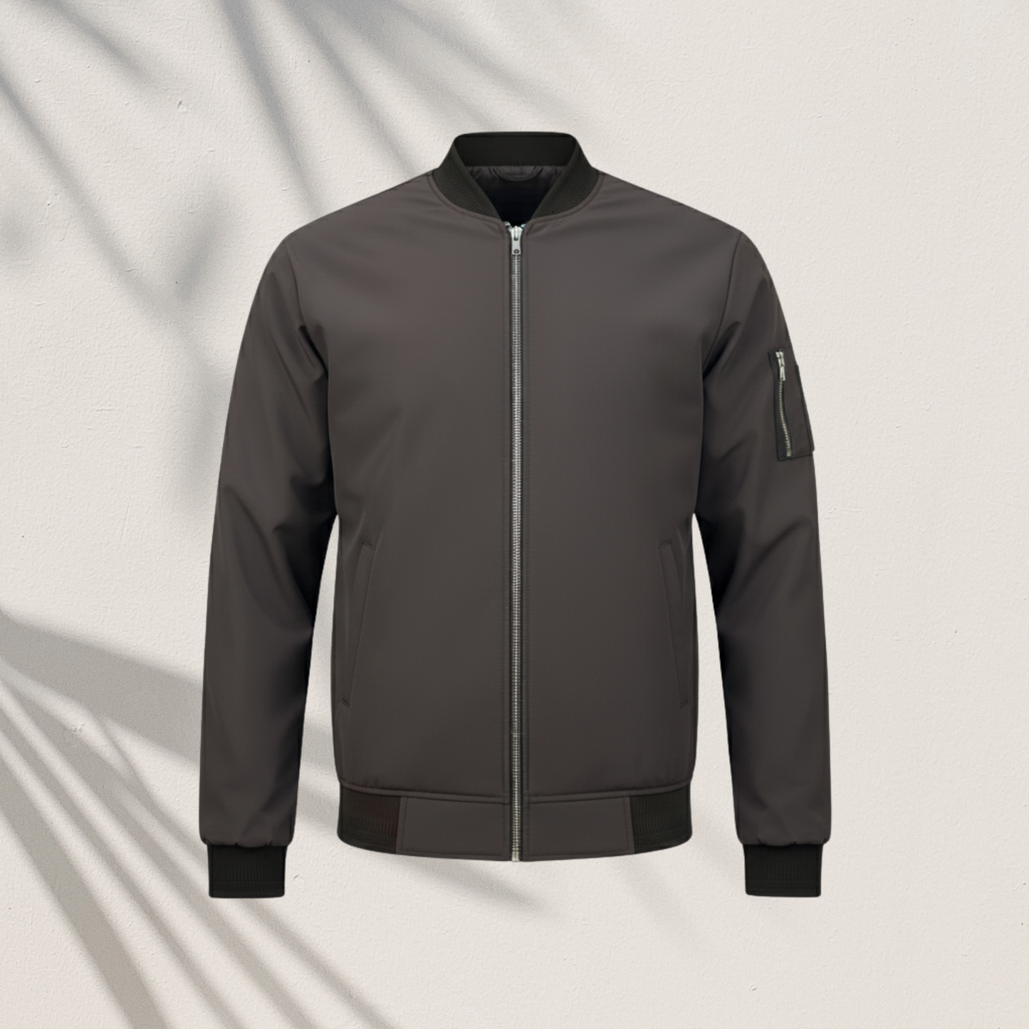 Men’s V-7 V-Neck Jacket – Dark Coffee Premium Quality