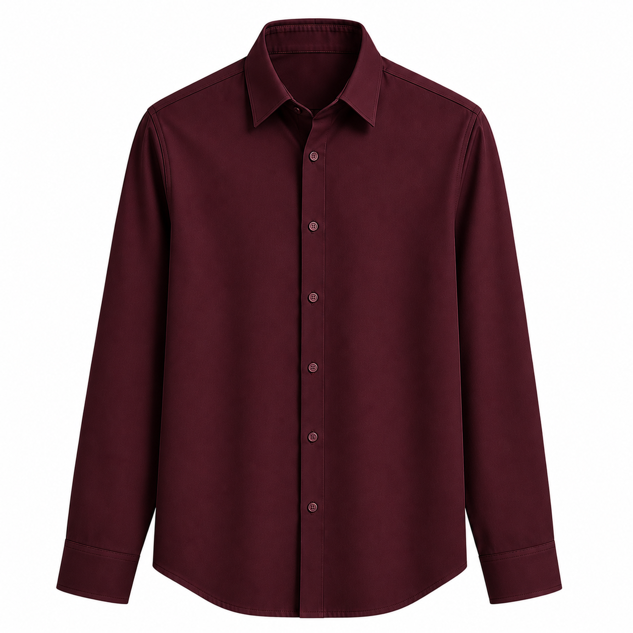 Dark Maroon FlexWeave Dress Shirt