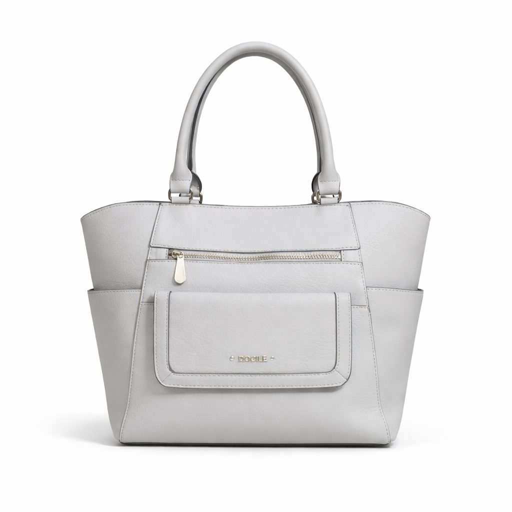 Elegant White Tote Handbag for Women