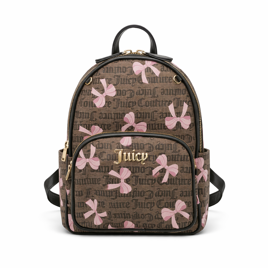 Cute Bow Print Mini Backpack for Women