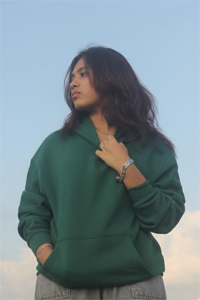 CF-105 | Premium Solid Drop Hoodie | Hunter Green