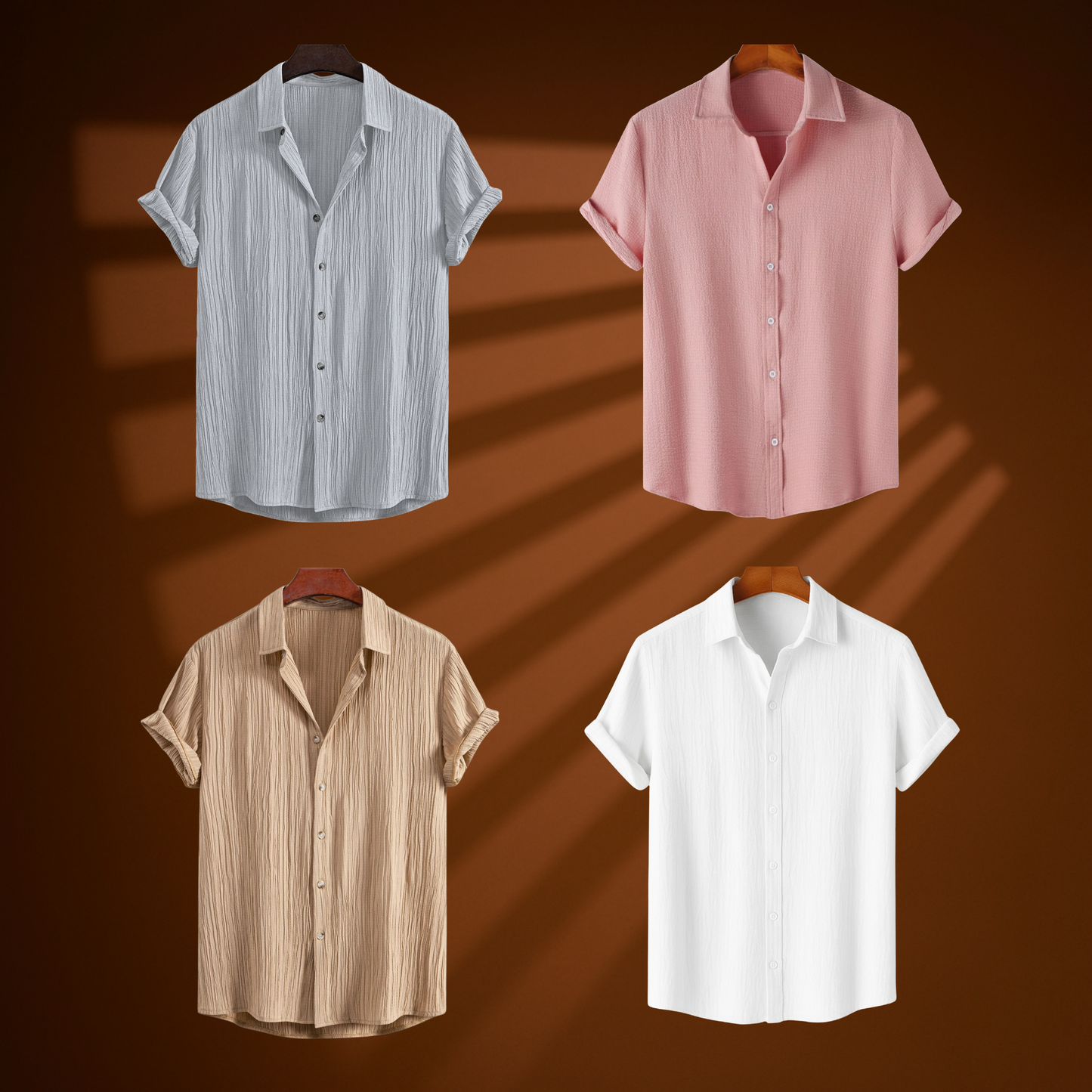 Grey Haze (H-803) + Pink Charm (H-640) + Beige Breeze (H-804) + White Calm (H-709)