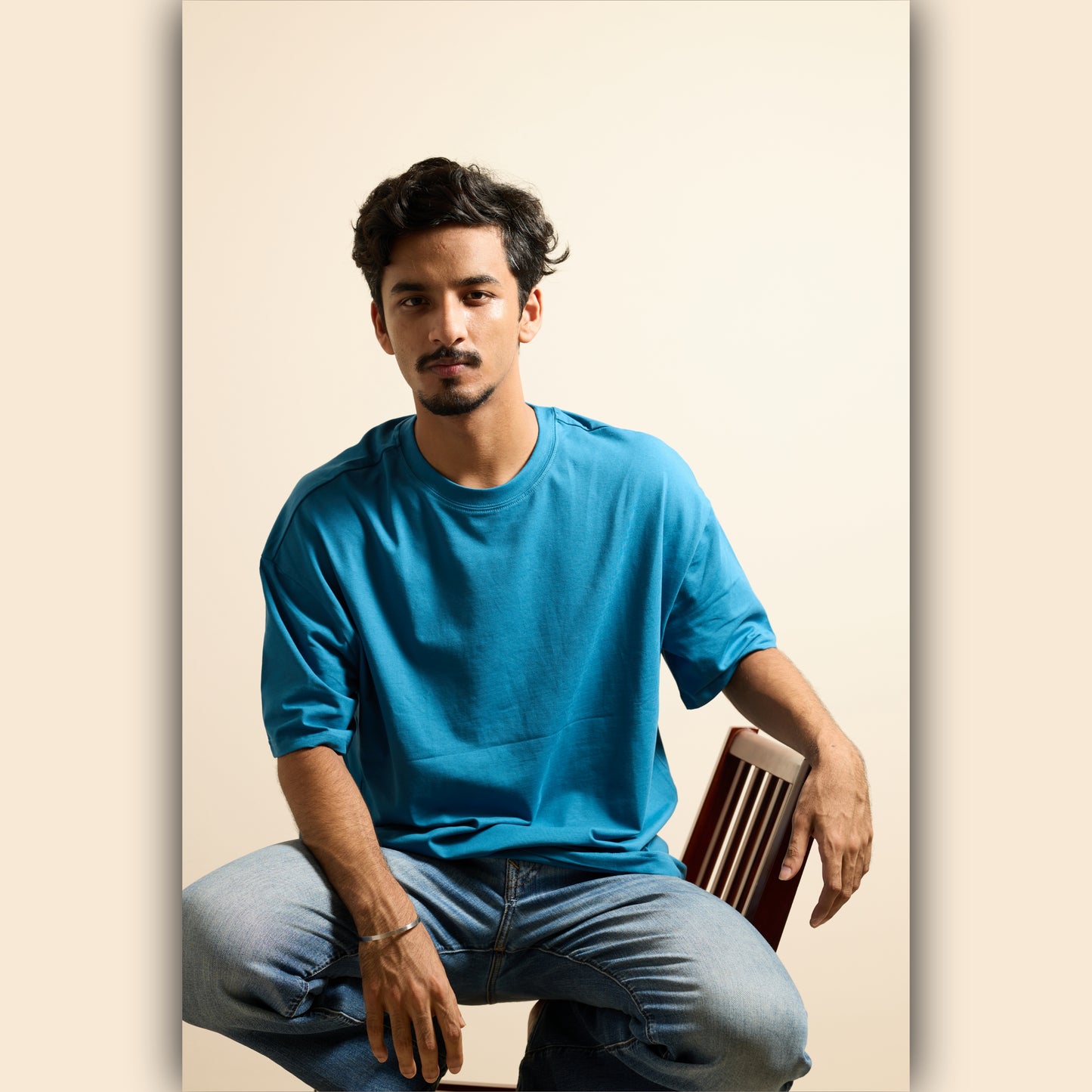 Teal Drop Shoulder T-Shirt