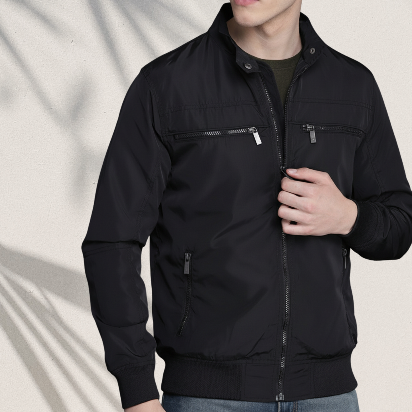 SKN-003 Black City Rider Jacket