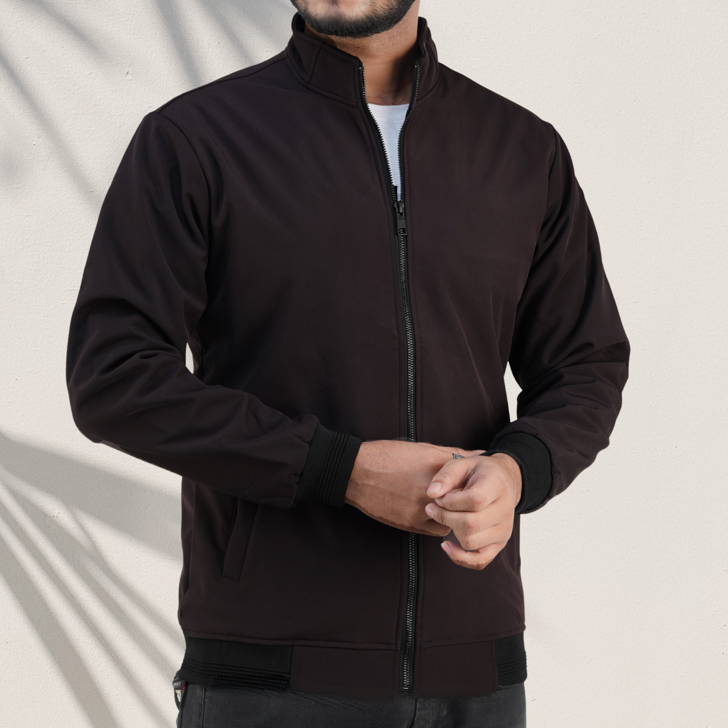 BH-480 Dark Coffee Premium Zip-Up Jacket