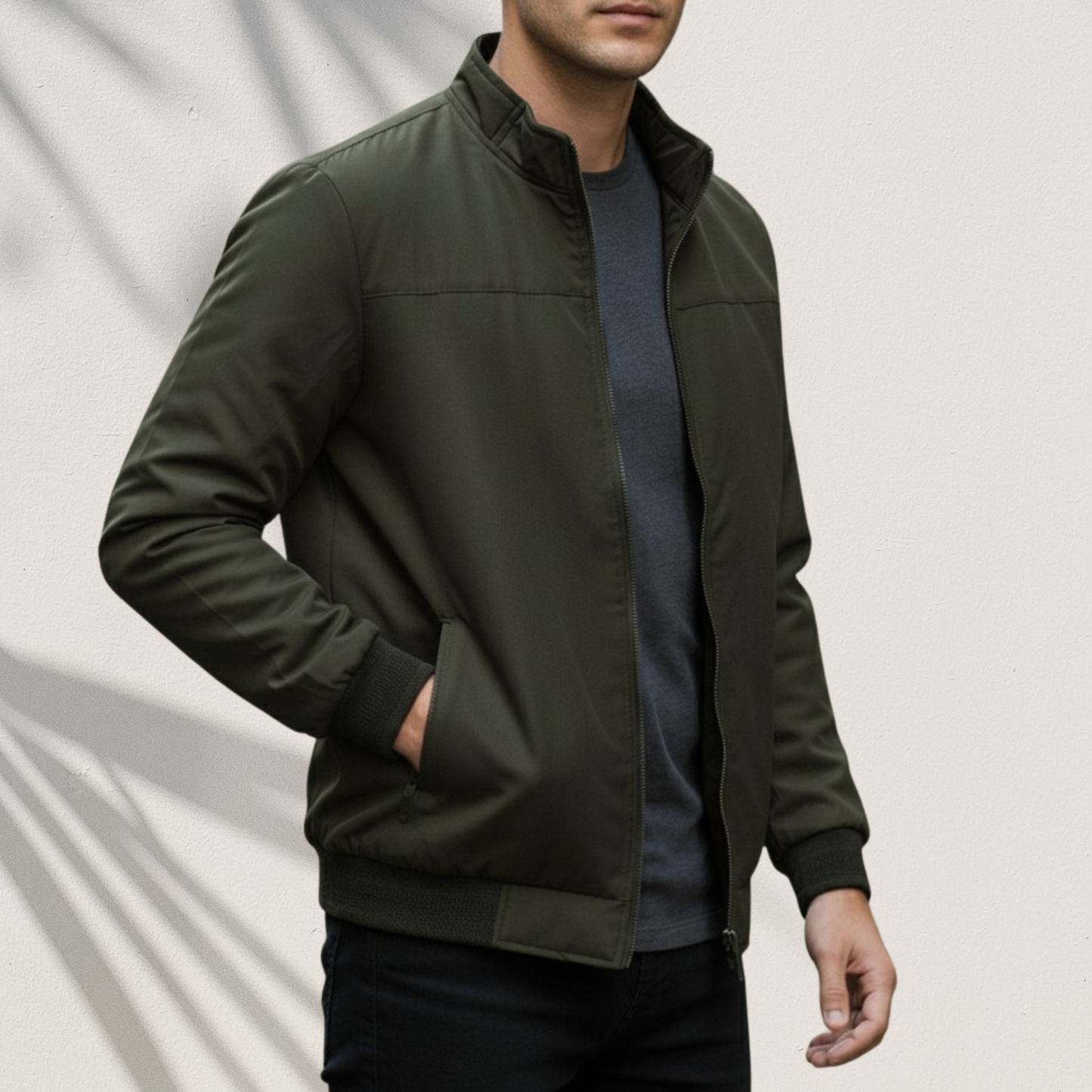 π€ The SKN-75 Tactical Olive High-Neck Jacket