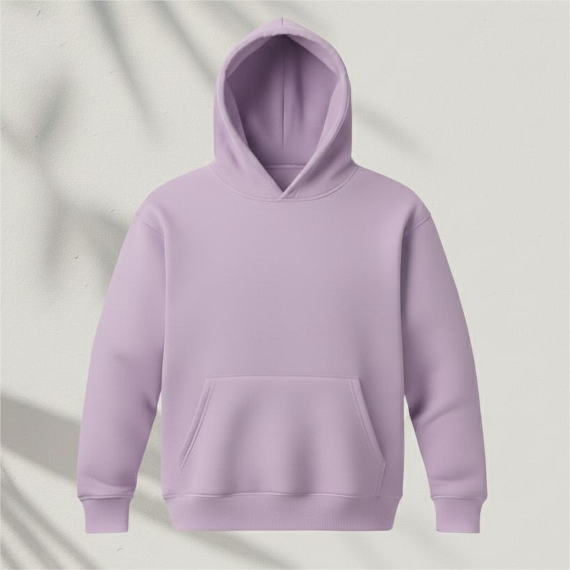 CF-103 | Premium Solid Drop Hoodie | Floral Violet