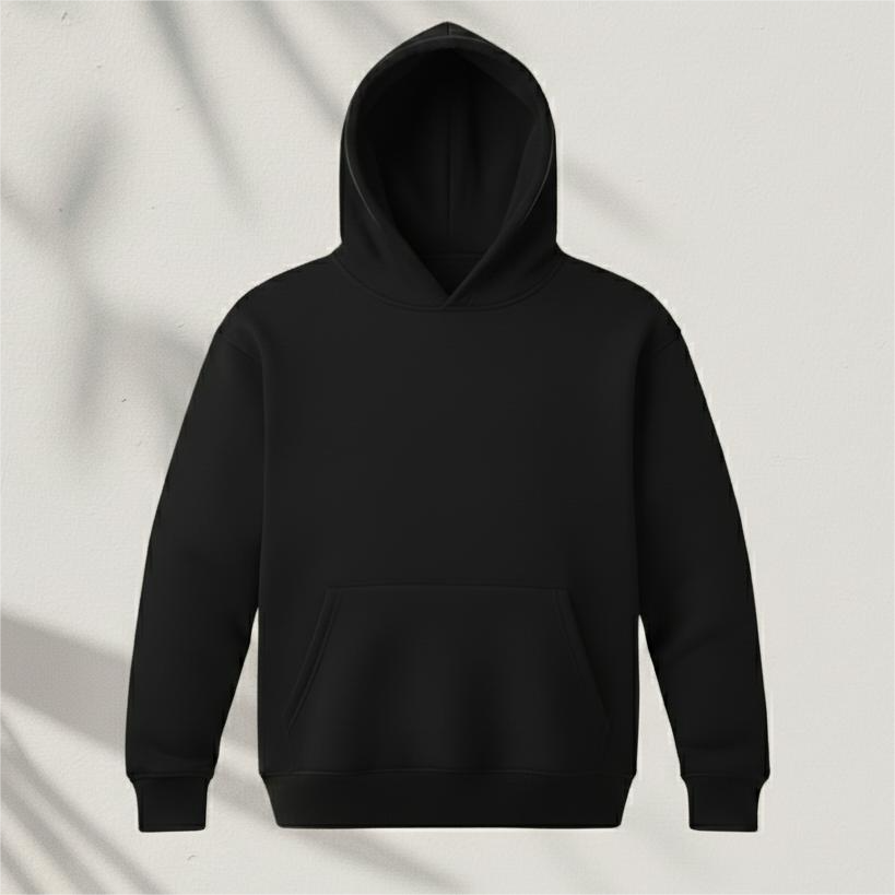 CF-104 | Premium Solid Drop Hoodie | Noir hoodie