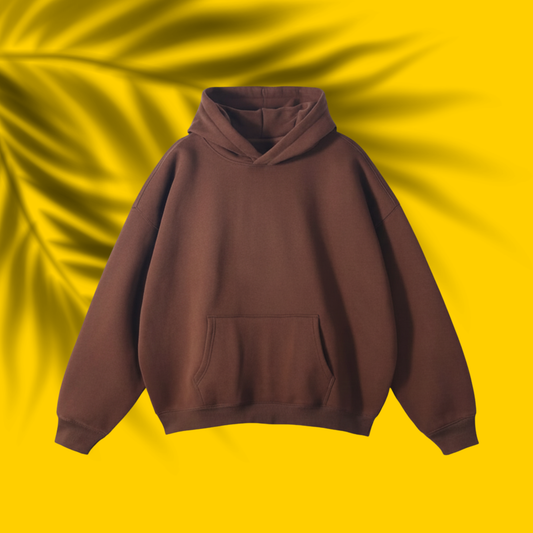 CF-101 | Premium Solid Drop Hoodie | Mocha