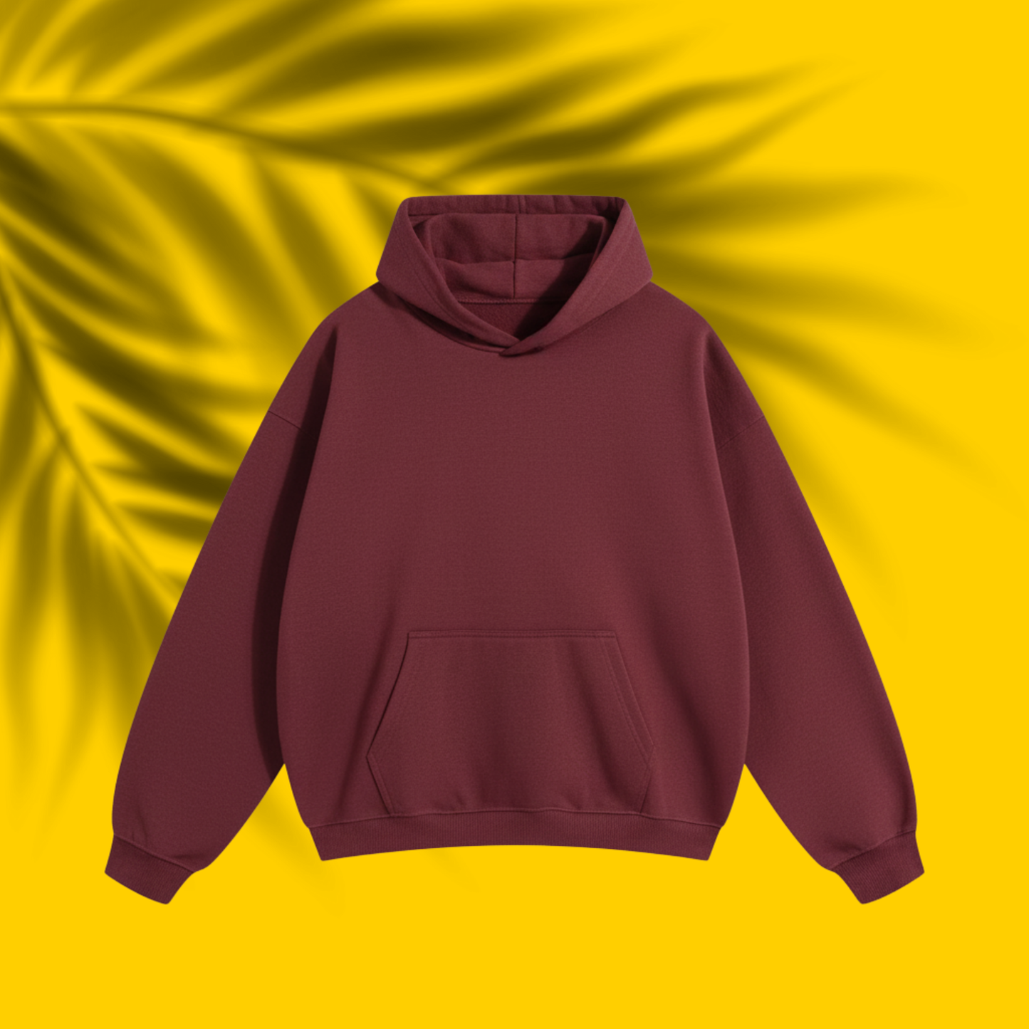 CF-107 | Premium Solid Drop Hoodie | Claret
