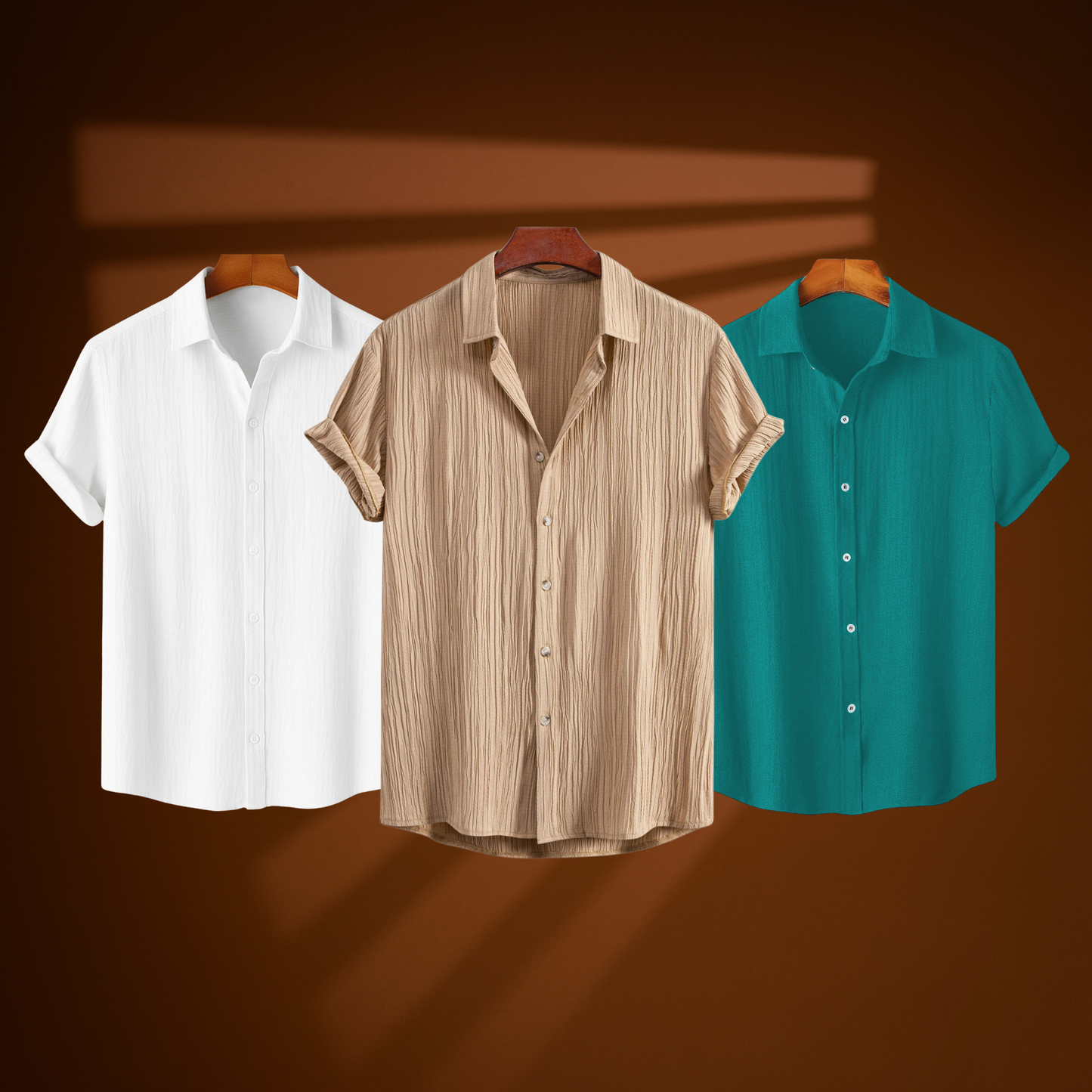 Beige Breeze (H-804) + White Calm (H-709) + Teal Mist (H-620)