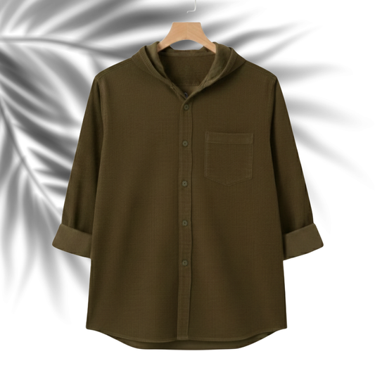 CD-002 Classic Olive Hoodie Shirt for Men