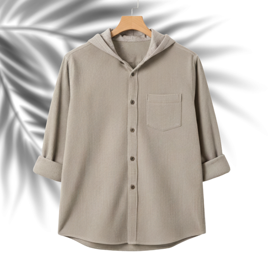 CD-003 Classic Beige Hoodie Shirt for Men