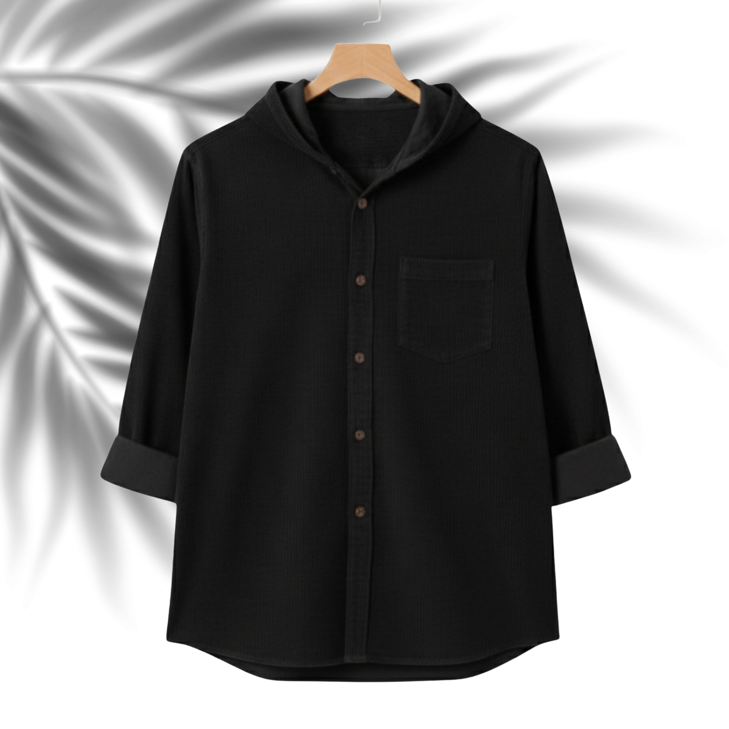 CD-005 Classic Black Hoodie Shirt for Men