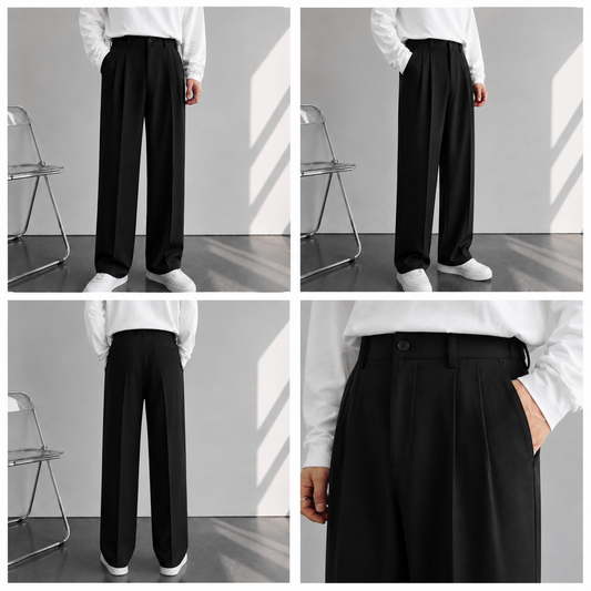 Midnight Black Baggy Fit Pant