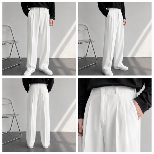 Pure White Baggy Fit Pant