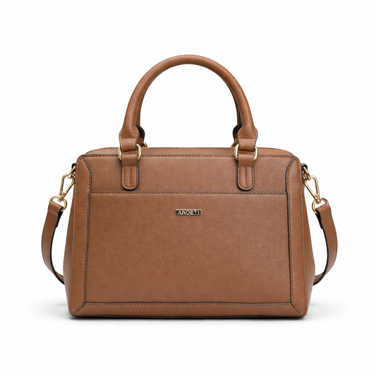 Premium Brown Leather Handbag