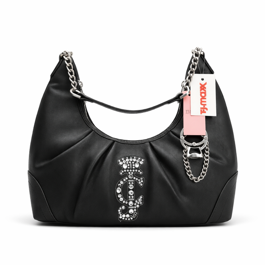Stylish Black Chain Shoulder Bag for Women