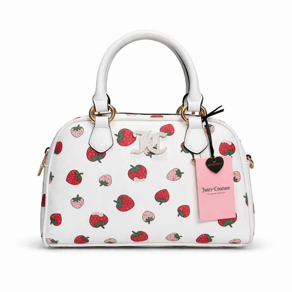 Cute Strawberry Print Handbag for Women