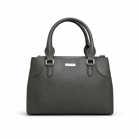 Classic Dark Green Leather Handbag for Women