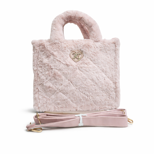 Cute Pink Fur Handbag for Women