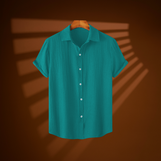 Teal Mist – Relaxed Fit Summer Shirt | H-620