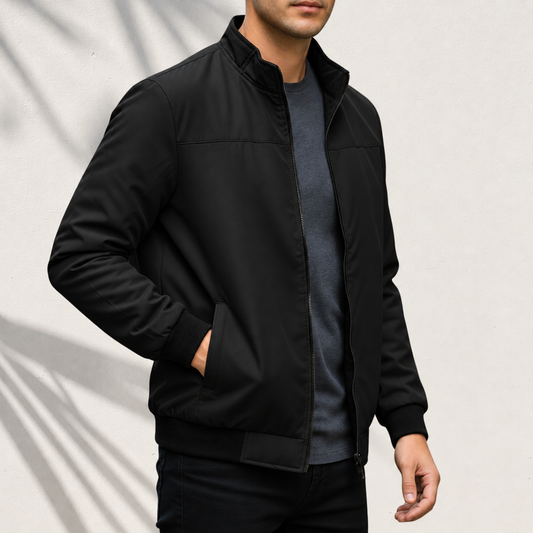🖤 The SKN-77 Black High-Neck Jacket