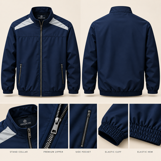 Navy Blue Sporty Jacket | DGI-701