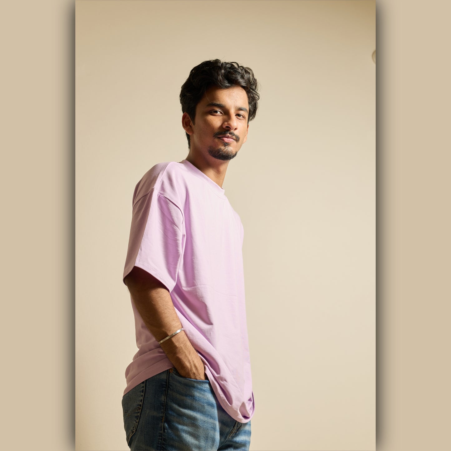 Lavender Drop Shoulder T-Shirt