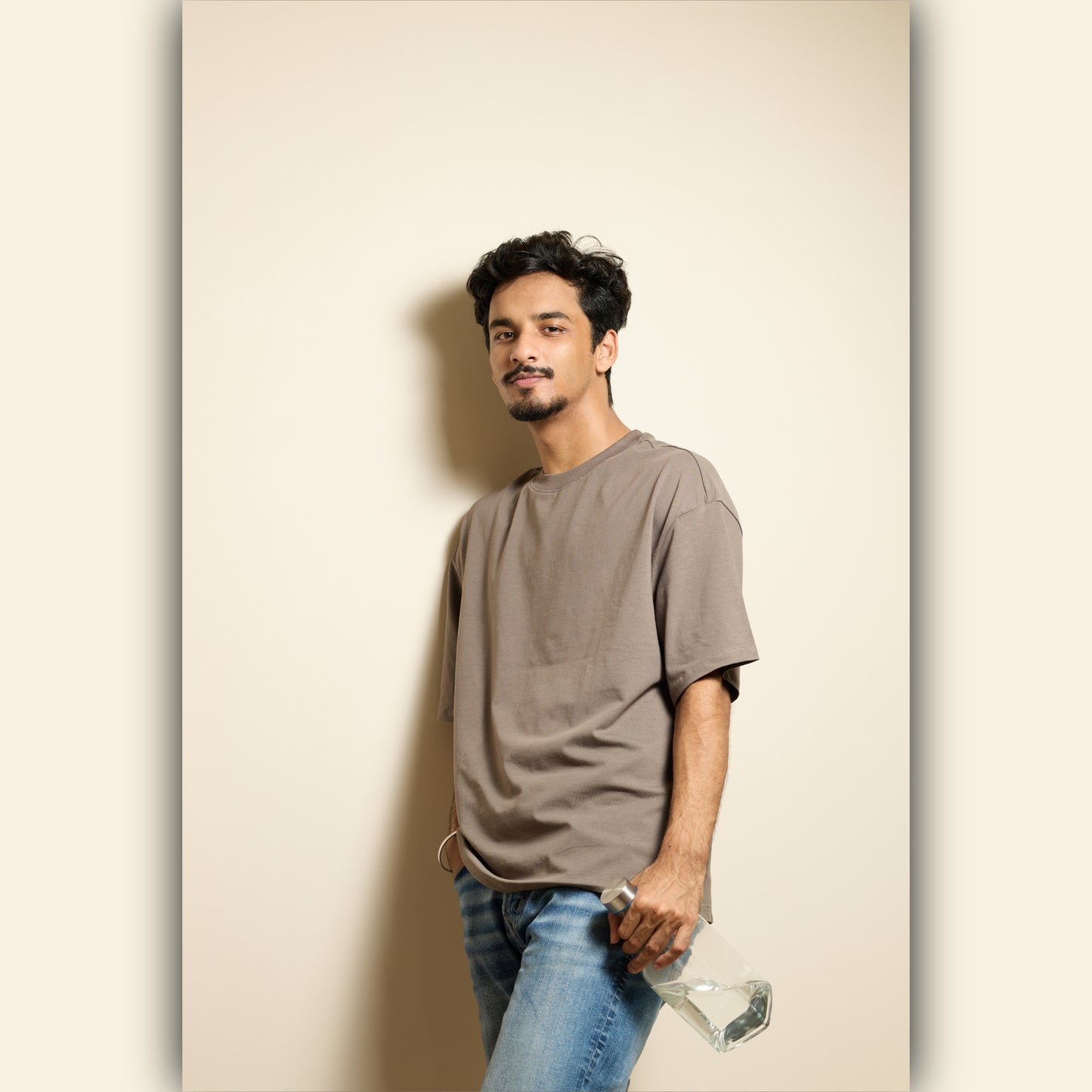 Gray Drop Shoulder T-Shirt