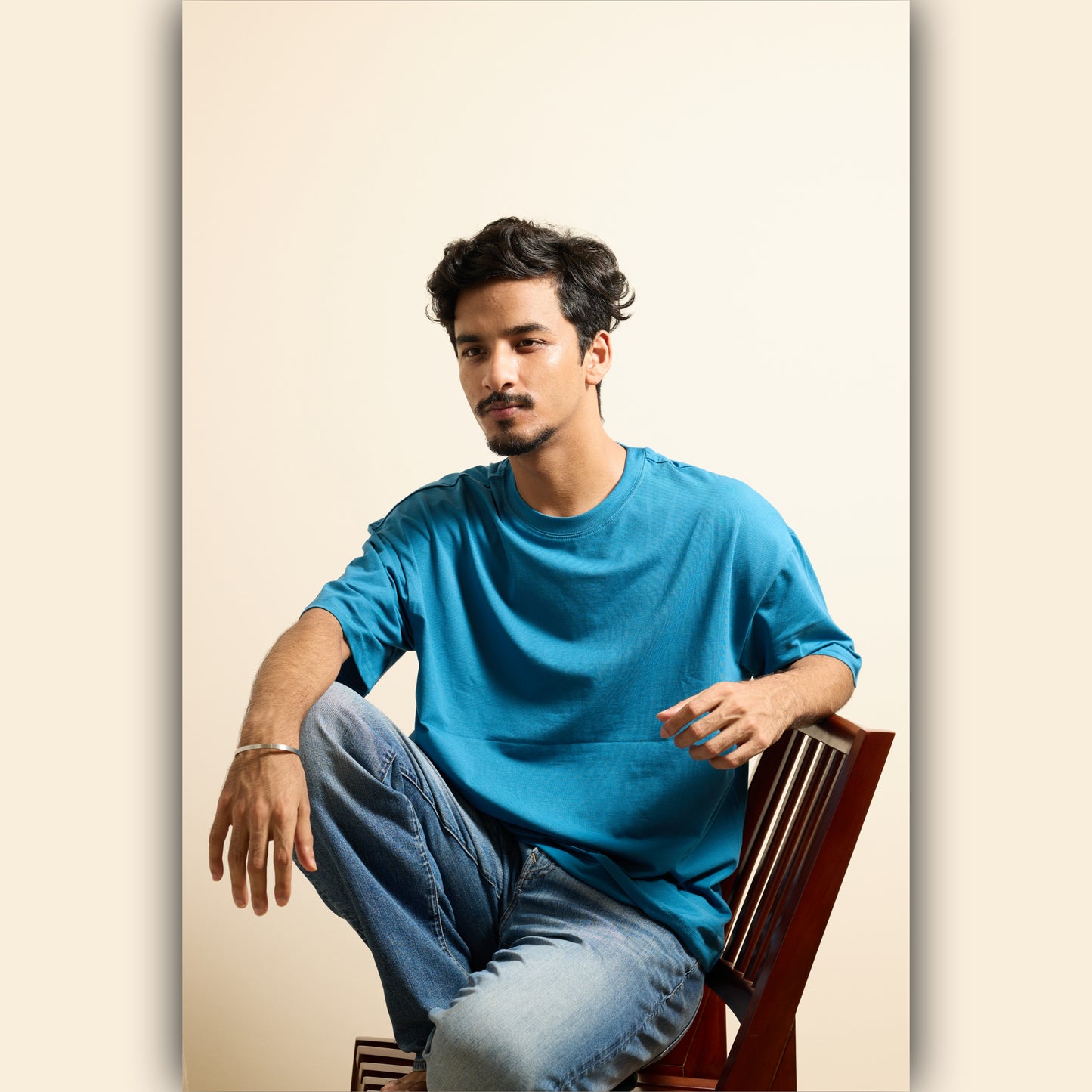 Teal Drop Shoulder T-Shirt