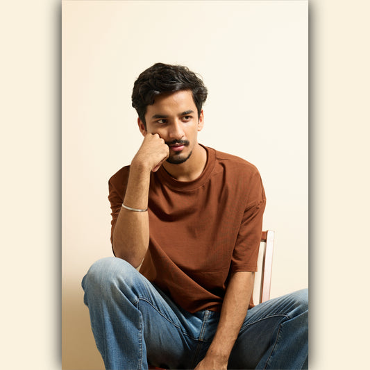 Coffee Drop Shoulder T-Shirt