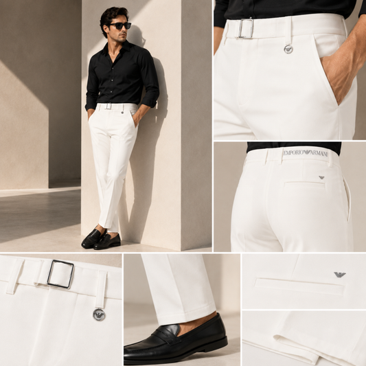 Signature Buckle Pant – Ivory