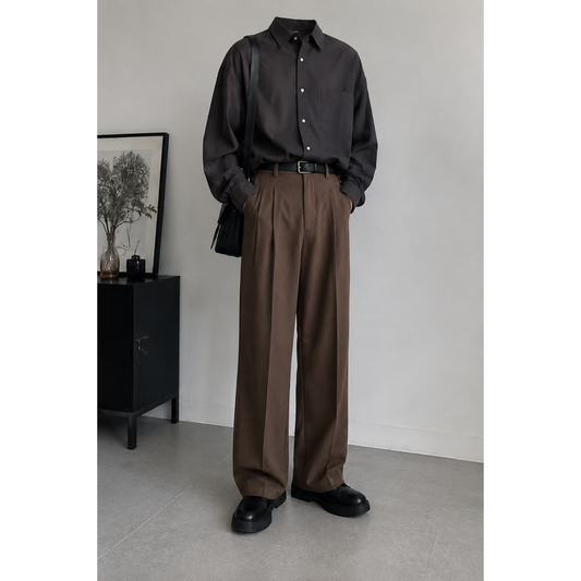 Brown Baggy Fit Pant