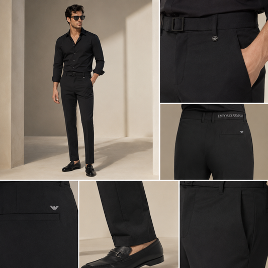 Signature Buckle Pant – Black