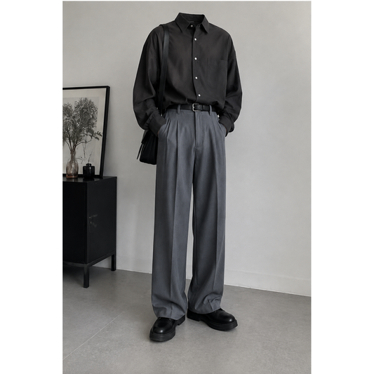 Charcoal Grey Baggy Fit Pant