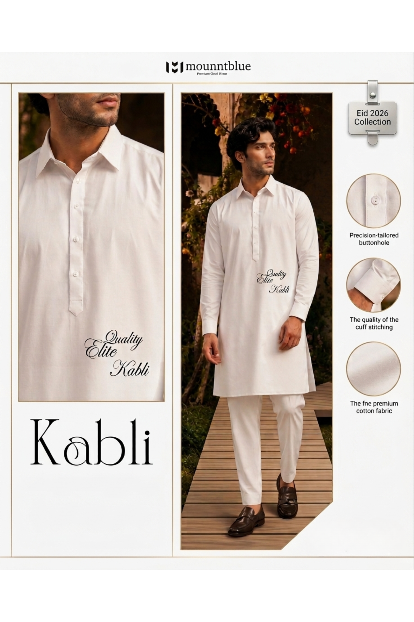 White Classic Kabli Set |P-0050