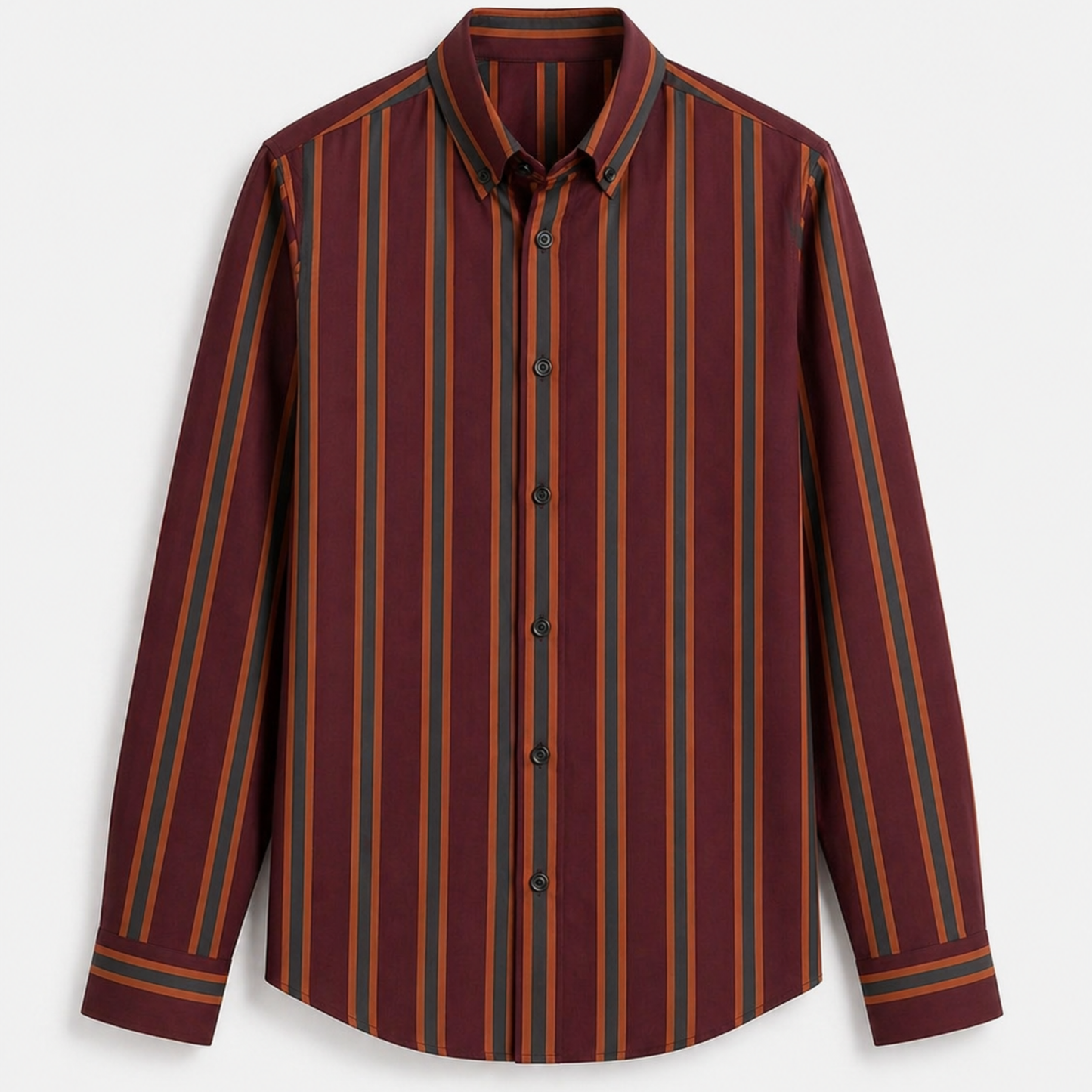 Premium Slim Fit Striped Cotton Shirt| S-0003