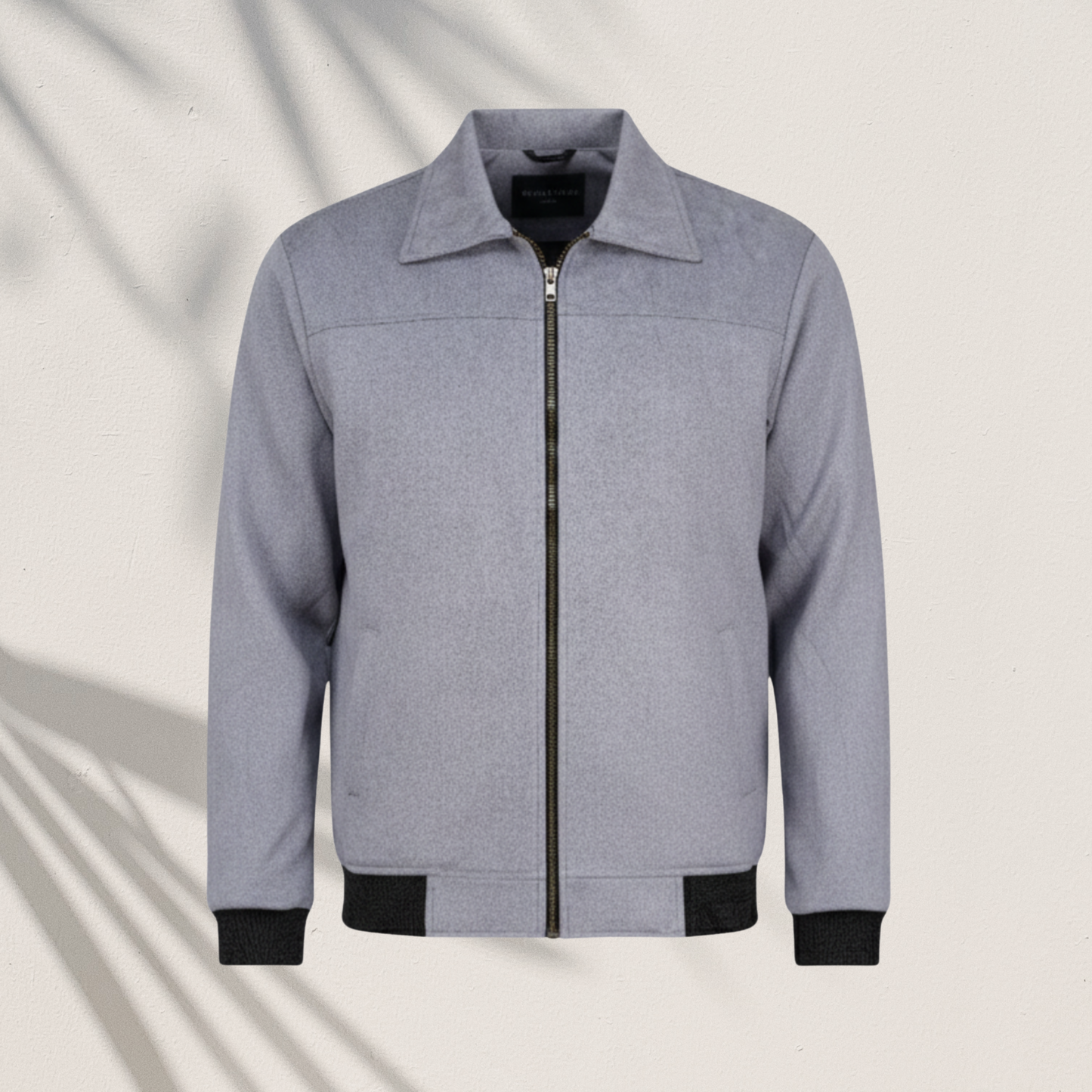 Classic Ash Zip-Up Collared Jacket | MP-850
