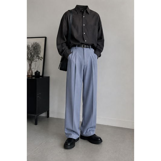 Light Blue Baggy Fit Pant