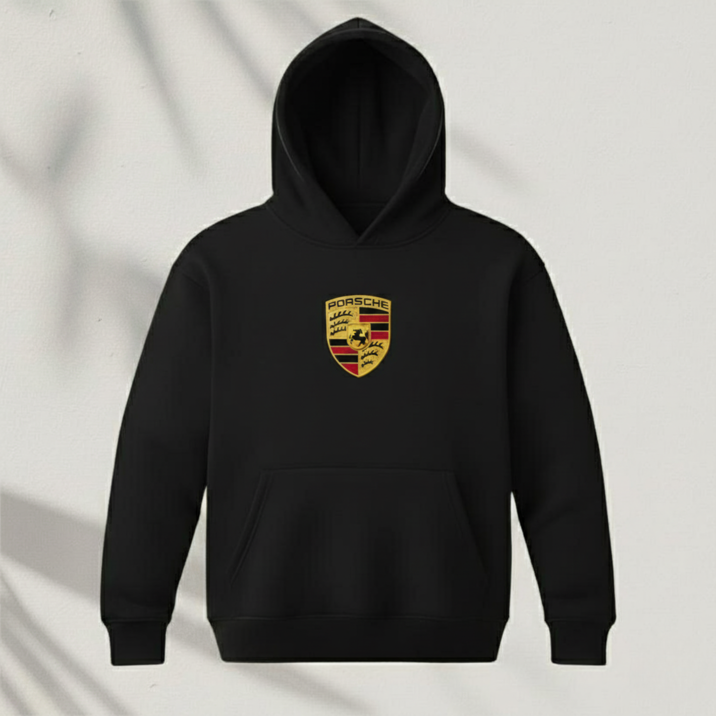 | Premium Black PORSCHE Drop Hoodie |