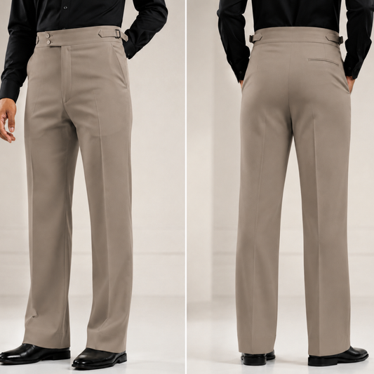Premium Bootcut Gurkha Pants - Taupe