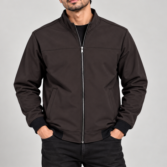 BH-480 Dark Coffee Premium Zip-Up Jacket