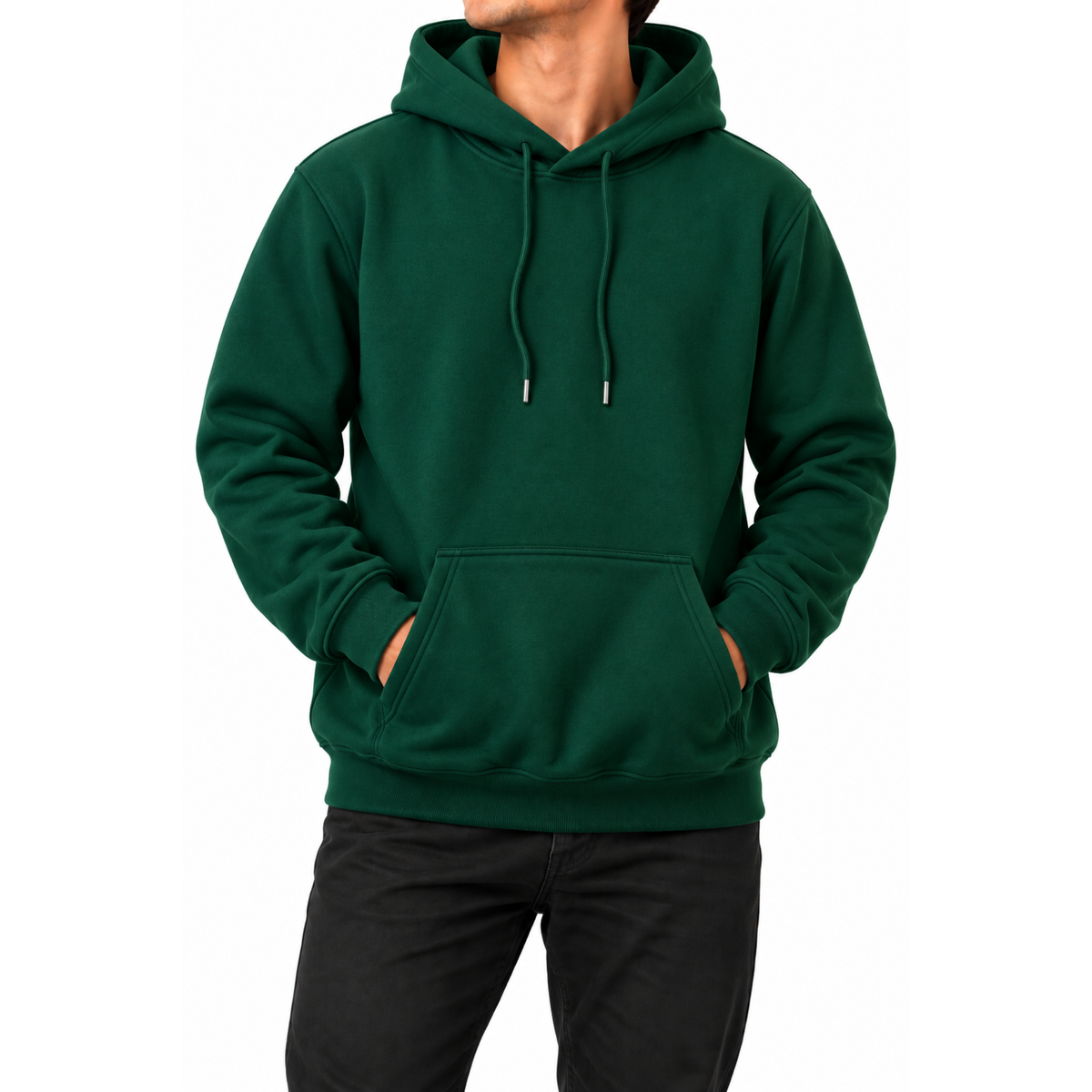 Mount Blue Premium Pullover Hoodie | Dark Green