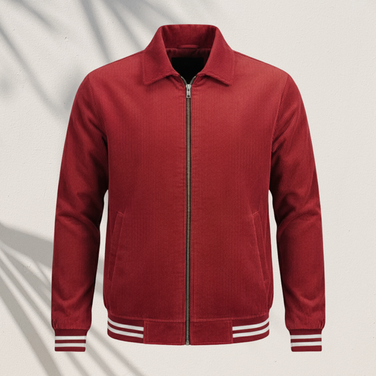 SF-120 | Classic Corduroy Jacket | Wine Red