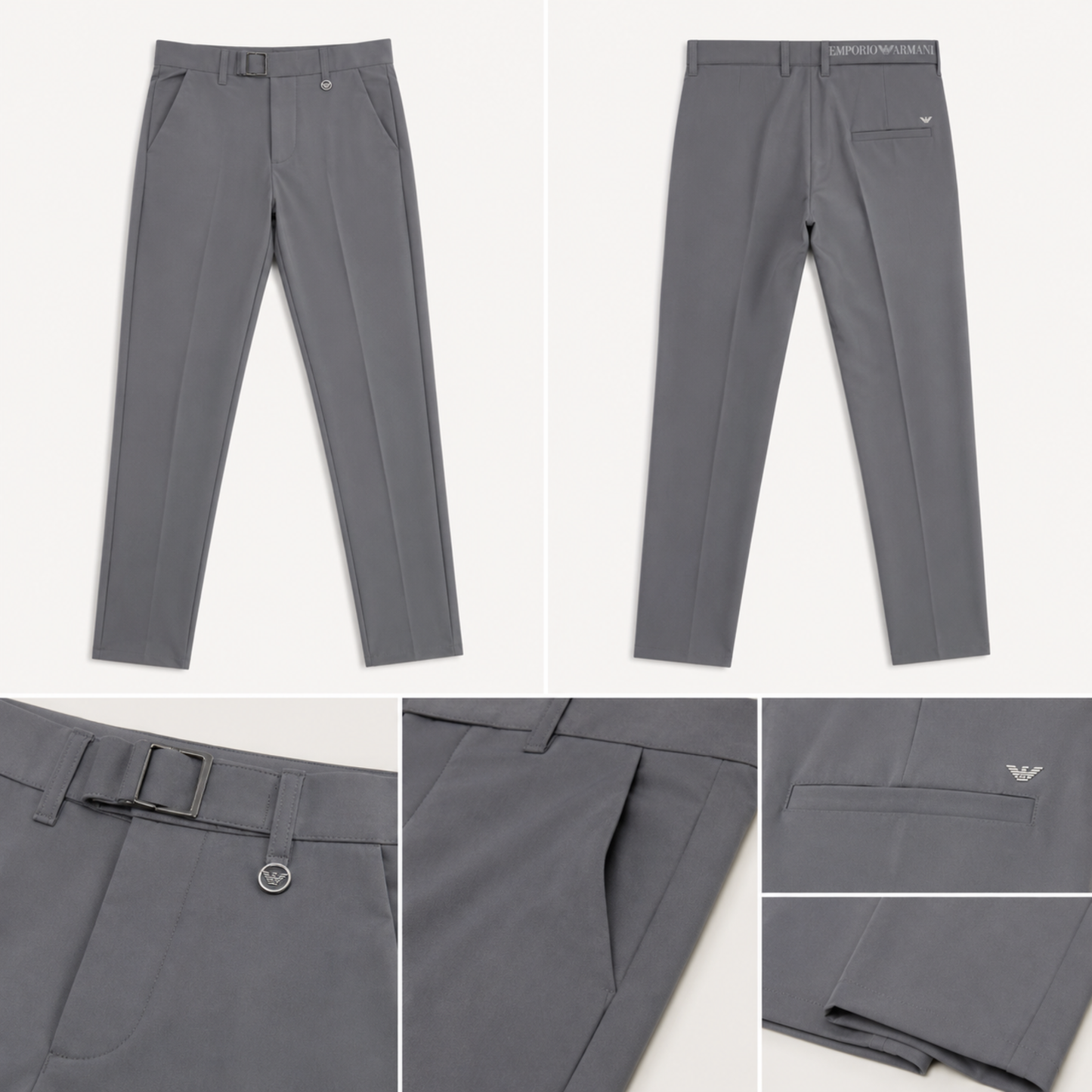 Premium Buckle Gurkha Pant – Ash Gray