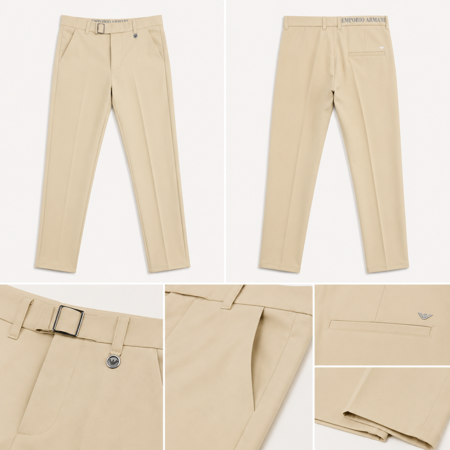 Premium Buckle Gurkha Pant – Sand Beige