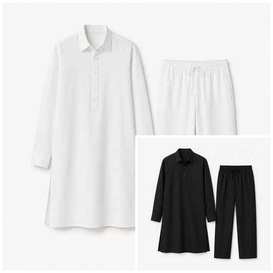 Timeless Monochrome Co-ord Combo - Pack of 2 (P-0045 & P-0050)